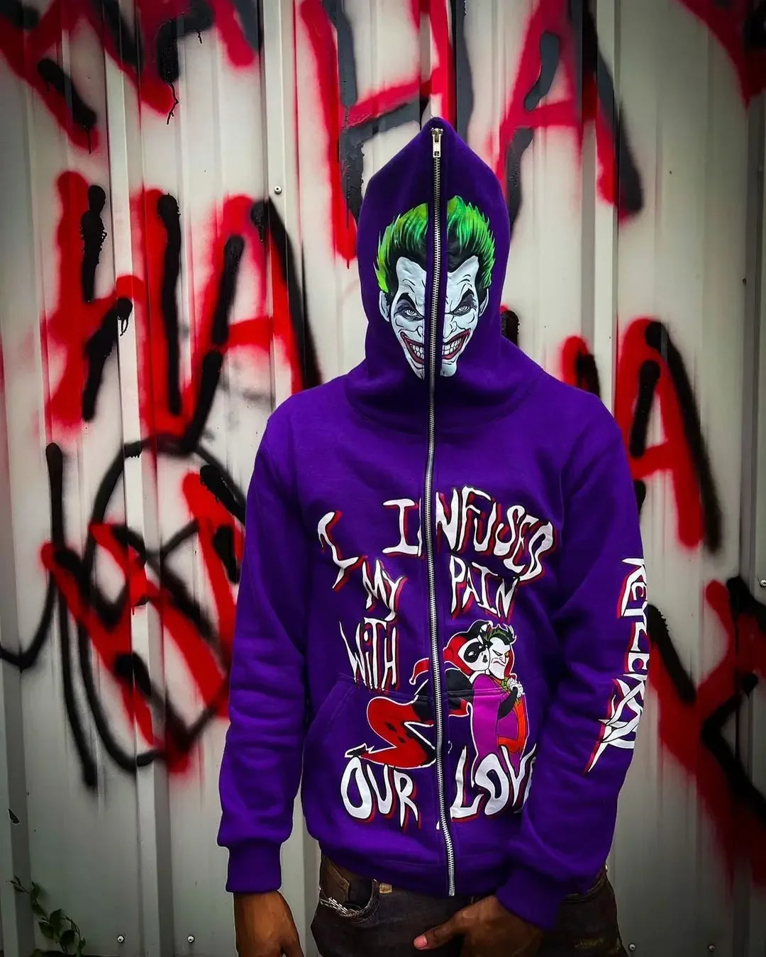 Oversized Y2K Tops Hoodie Streetwear Goth Popular Harajuku Tracksuit M