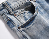 kanye west heavy industry high street jeans straight tube washed knives cut ground edges sagging jeans pants holes for men unique jeans style 2027
