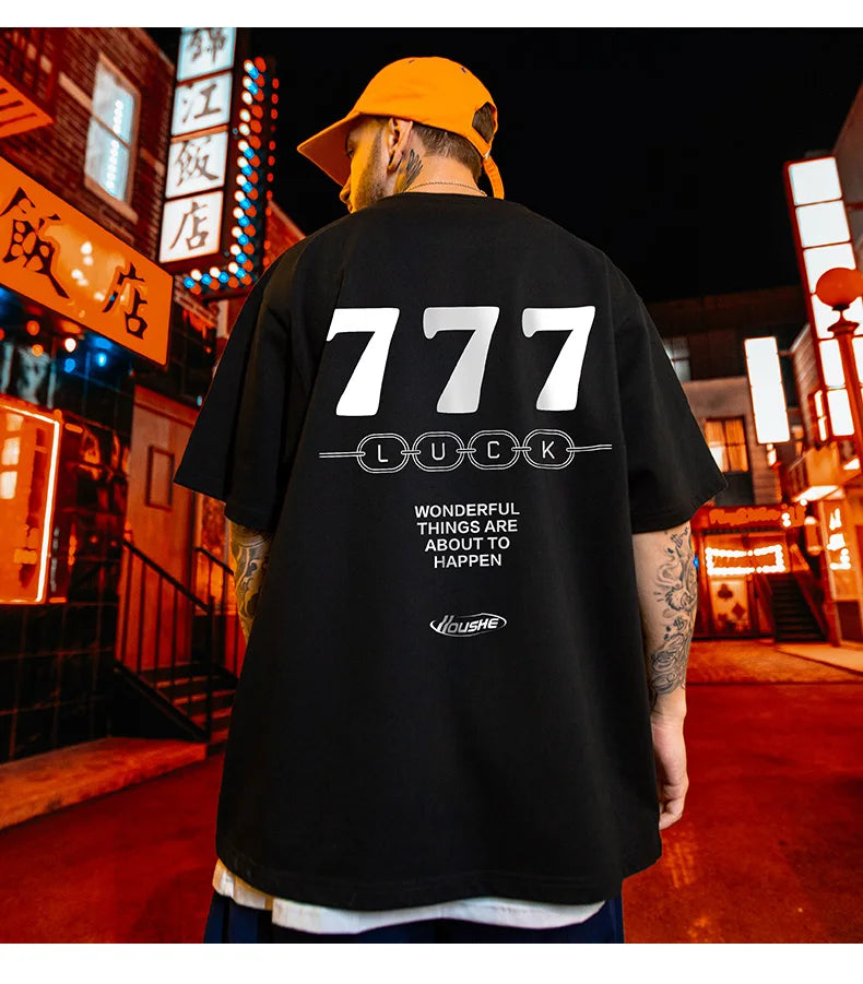 Skatercore Tribal flames – Summer Luck 7 Printed T Shirts For Men Y2K Streetwear