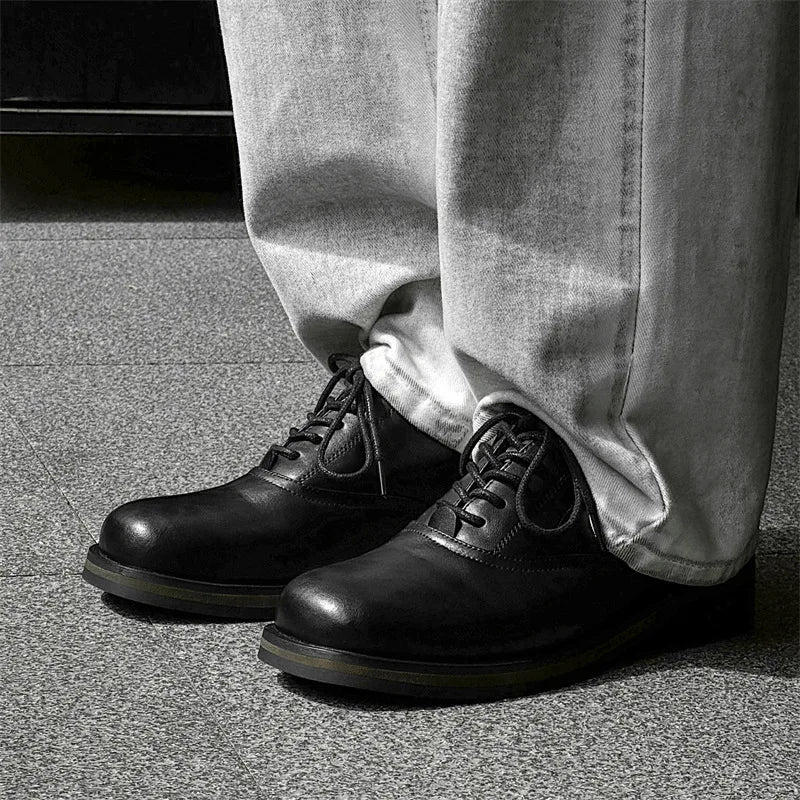 Commute Business Casual Derby Shoes Men Women Streetwear Fashion Hip Hop PU Leather Shoes Couple Shoe