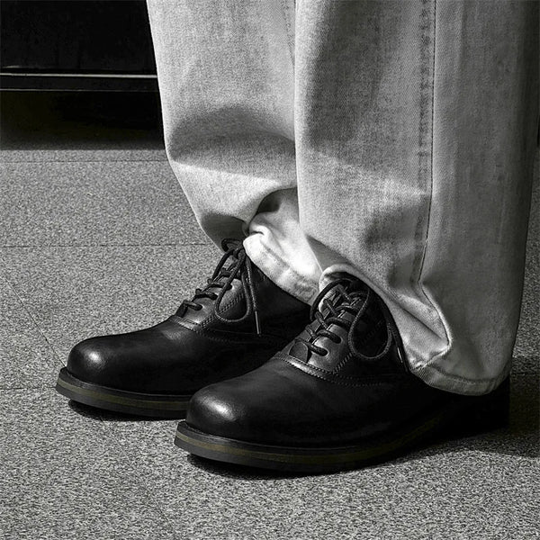 Commute Business Casual Derby Shoes Men Women Streetwear Fashion Hip Hop PU Leather Shoes Couple Shoe