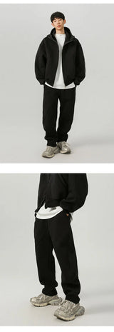 men sport sets hood coat pant streetwear loose casual hoody short sweatshirt jacket trouser women hoodie sweatpant tracksuit unique joggers style 2906