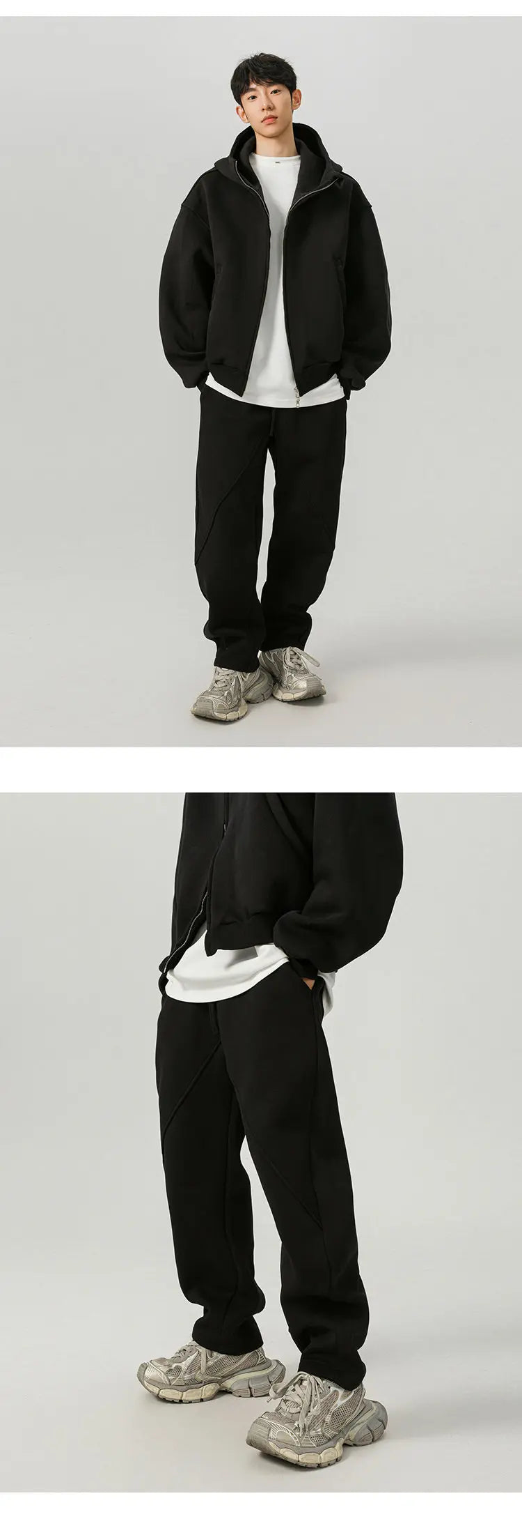 men sport sets hood coat pant streetwear loose casual hoody short sweatshirt jacket trouser women hoodie sweatpant tracksuit unique joggers style 2906