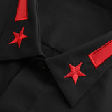 New 2022 Luxury Men Classic Embroidered stars comfortable Fashion Cotton Casual Shirts Shirt High Quality Short Sleeves A116