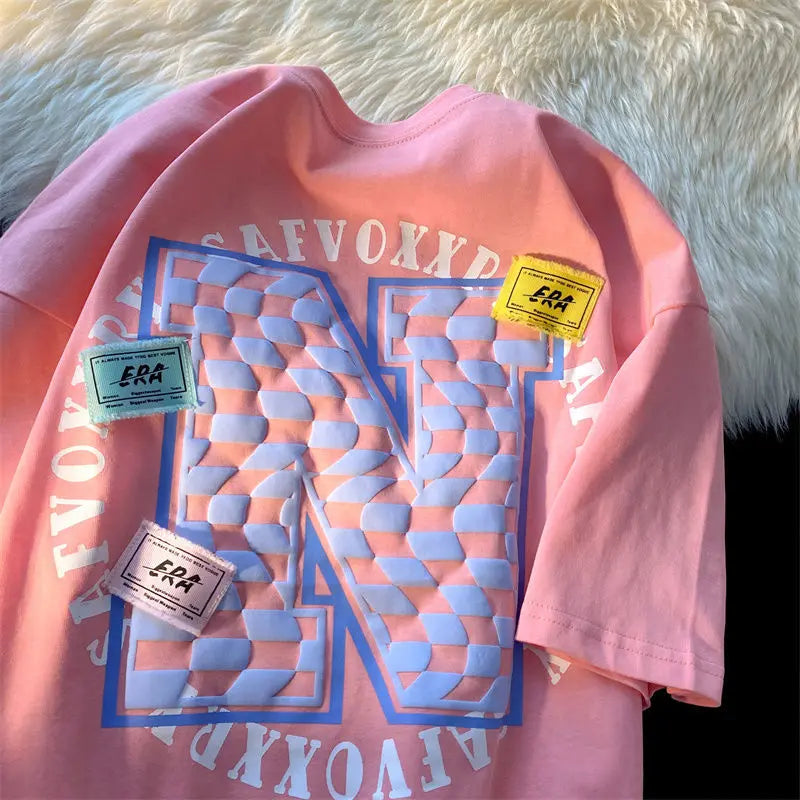 Sadcore Aesthetic print tee – Hip Hop Sweet Girl Kawaii T Shirts 100 Cotton High Street T