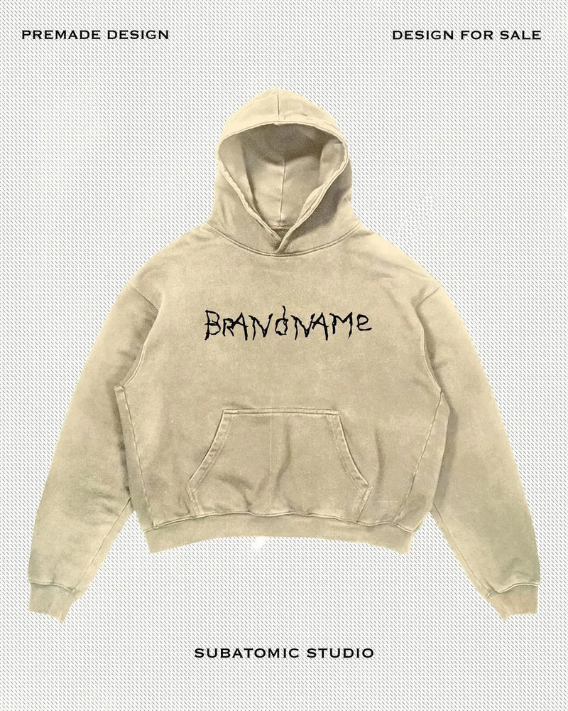 Harajuku Sweatshirt Long Sleeved Hooded Sweatshirt New Gothic Human Ev