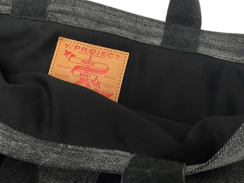 New 2024 Capacity Embroidered Project Messenger Strap Bag Men Women High Quality denimFunctional Shoulder Bags #787