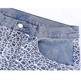 2023 cool design ripped hole mesh gothic blue baggy men jeans pants new fashion straight hip hop denim trousers pantalon homme unique jeans style 5153
