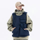 Winter 2024 new multi-pocket jacket waterproof vest