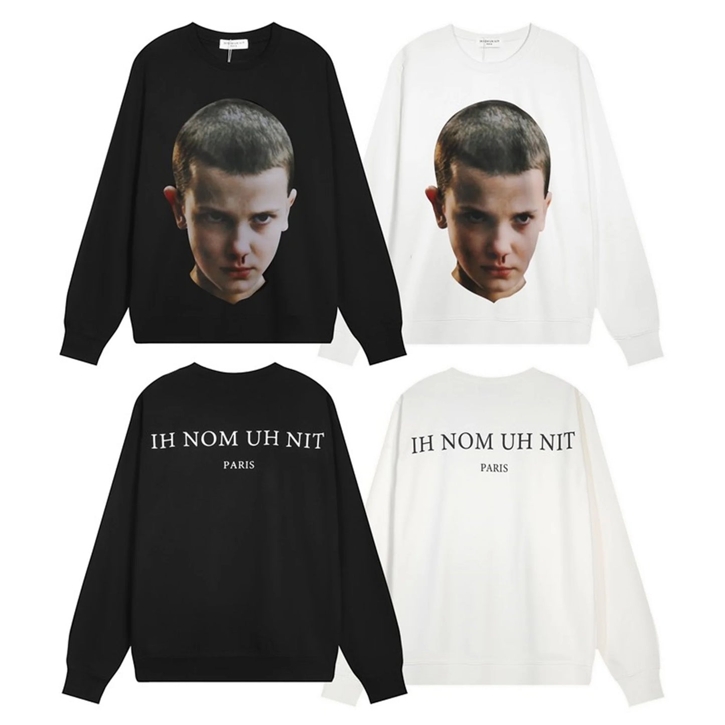Trap culture hoodie with oversized flex-style text