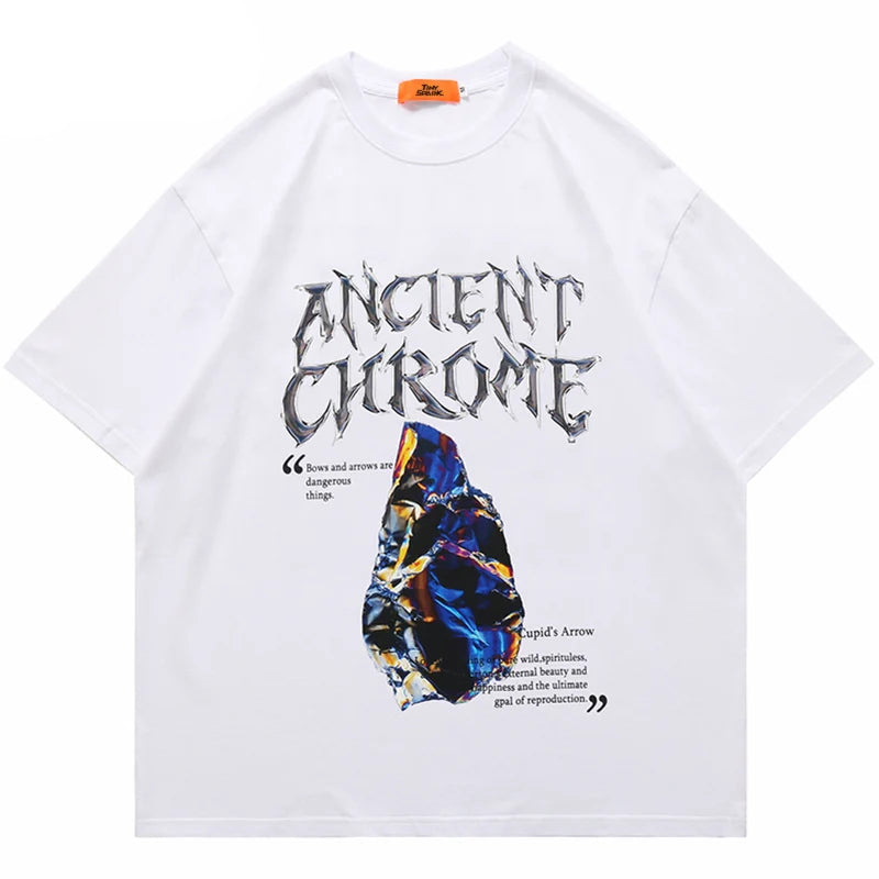 Gothic Oversized shirt – 2023 Men Hip Hop Streetwear T Shirt Harajuku Letter Graphic