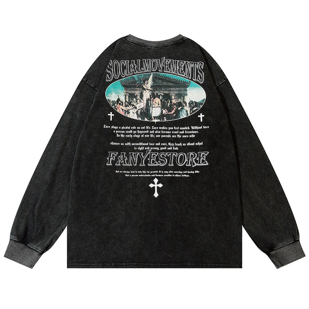 "Sheriff" Unisex Men Women Streetwear Graphic Sweatshirt Daulet Apparel