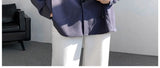 Shirts for men spring and autumn style national fashion design loose and versatile large size outer wear lapel long sleeved tops