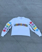 harajuku long sleeve y2k casual fashion sprots individualization graphic t shirts streetwear loose hip hop tops clothes clean everyday pants