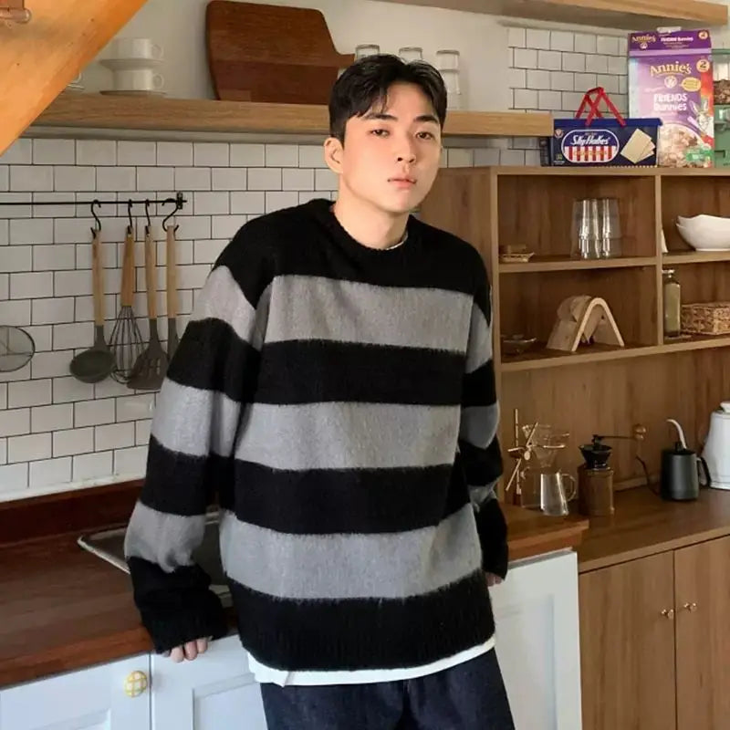 y2k flame knit sweater in soft cotton blend for fashion-forward fall wardrobes, ideal for men’s fashion and seasonal streetwe