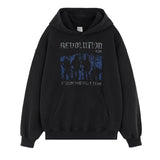 Heavy metal-inspired hoodie with dark fantasy art