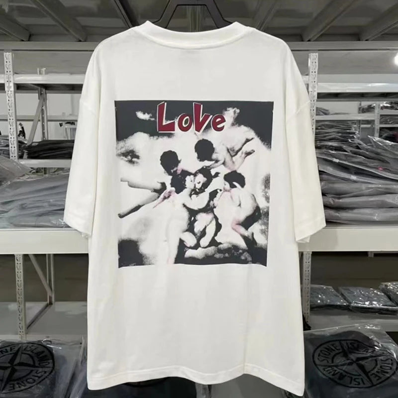 Vaporwave Streetwear – New Saint T Shirts Men Woman High Quality Casual Loose Angel – Urban Streetwear for Men & Women