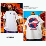 Skatercore Barcode glitch – Summer Funny Earth Printed T Shirt Men Creativity Oversized