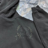 Cash flow hoodie with trap music aesthetic