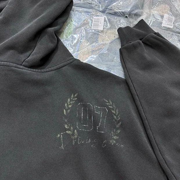 Cash flow hoodie with trap music aesthetic