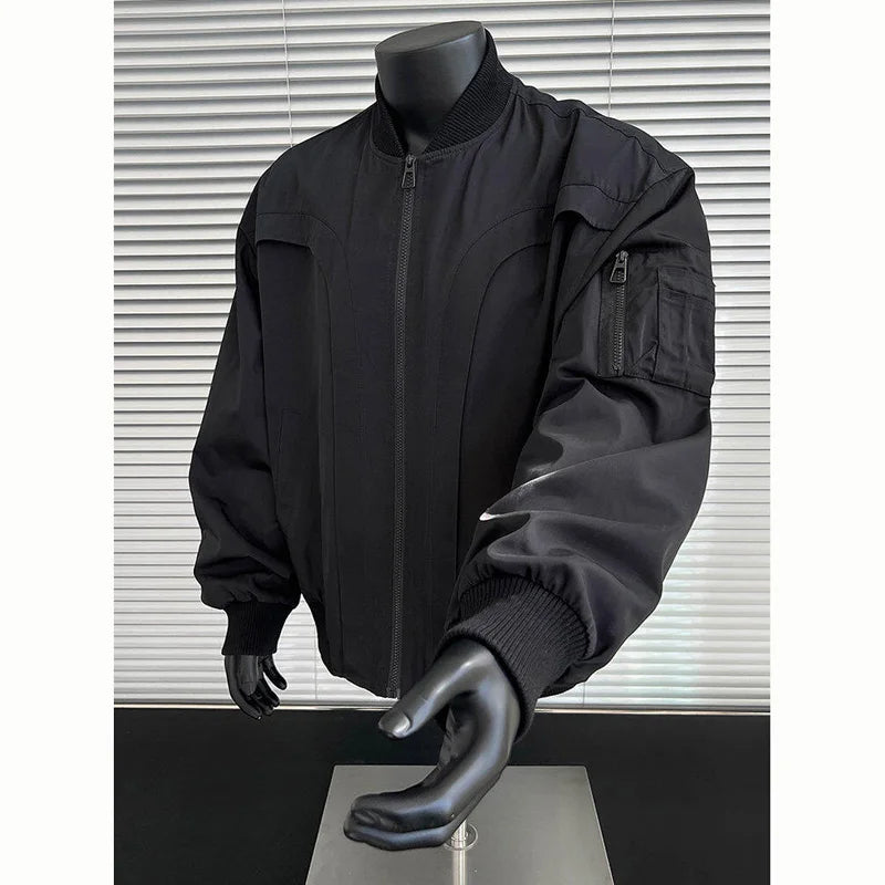 grunge oversized coat, photo-ready design, men's streetwear fashion, trendy oversized fit, urban techwear design, modern hip 