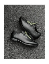 Vintage Casual Leather Shoes Men Women Streetwear Fashion Lightweight Commute Business Leather Derby Shoes