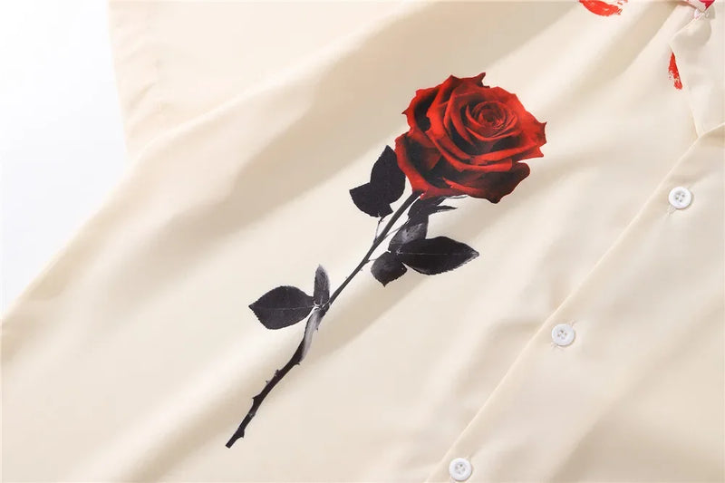 Dark Icon Floral Vintage Polo Shirts Men Summer Holiday Beach Men's Shirts Streetwear Shirts for Men