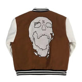 Quilted streetwear bomber puffer windbreaker zip-up