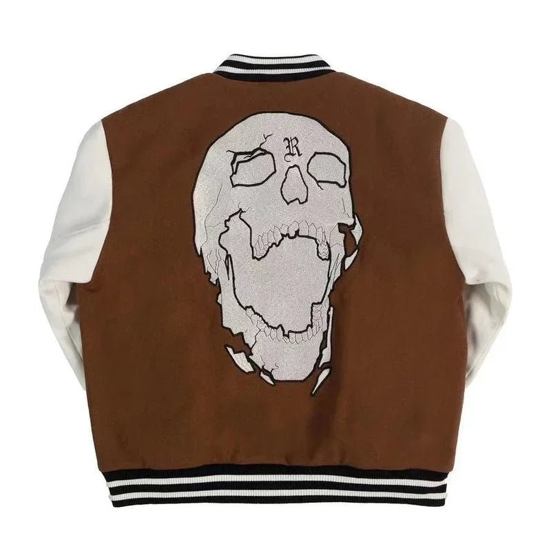 Quilted streetwear bomber puffer windbreaker zip-up