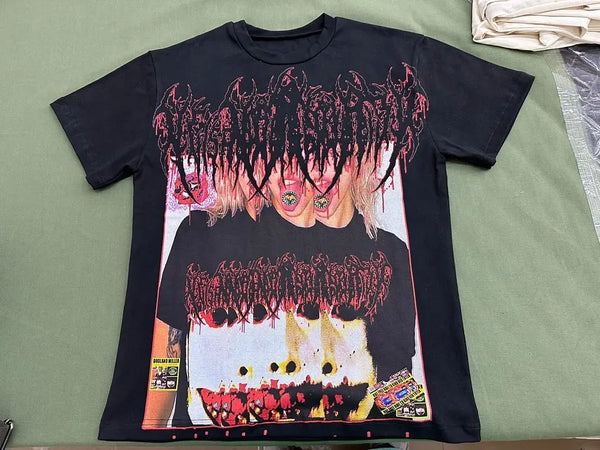 american anime girl graphic t shirts oversized y2k tops korean couples goth t shirt harajuku sweatshirt pro choice men clothing menswear bottoms