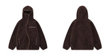 high street fleece hooded jackets and coats new casual warm hoodies hairy curved zipper outerwear streetwear winter men nan j - variant style 9232eb for streetwear fashion