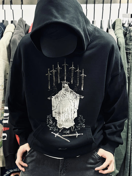 Trapwear Streetwear – 2024 New Vintage Retro Washed High Street Sword Of Revenge P – Streetwear Fashion for Men & Women