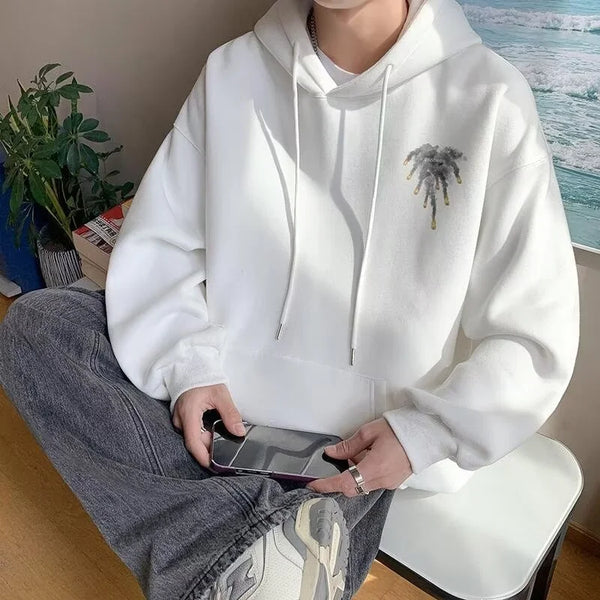 New Anime Meteorite Fall Graphic Printed Hooded Sweatshirts Hombre Hip