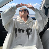 New Hip Hop Graphic Pullover Hoodies For Men High Street Design Oversi
