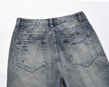 distressed frayed hole washed baggy jeans pants unisex pantalones hombre streetwear y2k straight casual denim trousers oversized unique jeans style 5891