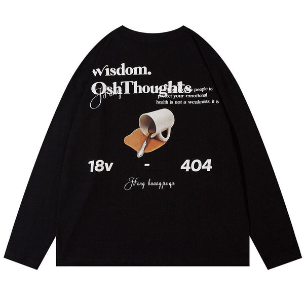 "Wisdom Thoughts" Unisex Men Women Streetwear Graphic Sweatshirt Daulet Apparel