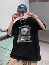 Cyberpunk Oversized shirt – Beautiful Women Graphic Print T Shirts Mens Creativity Cotto