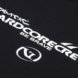 Vaporwave Tribal flame – Streetwear Men Oversized Tshirts Black White Splicing Graphi