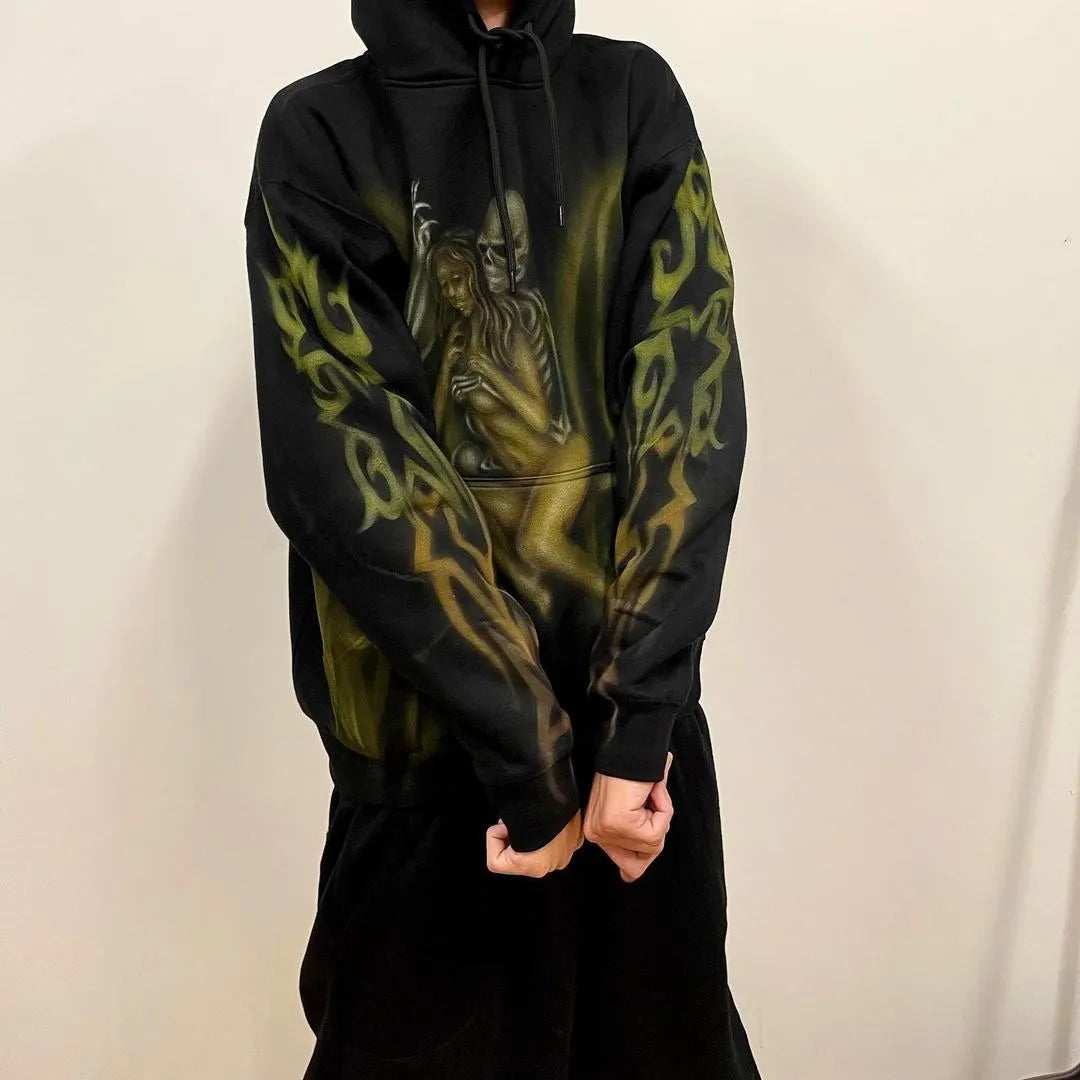 Y2K Womens Clothing Hoodies Sweatshirt Long Sleeve Pullover High Stree