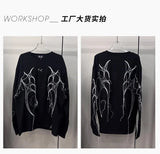 Vaporwave Fashion – New Arrival 2024 Men Thug Club Tassels T Shirts T Shirt – Edgy Streetwear for All Genders