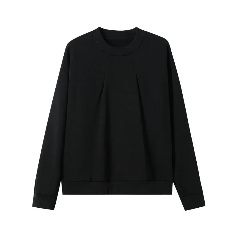 2024 Korean Fashion Crewneck Sweatshirts For Men Casual Design Pullover Y2K
