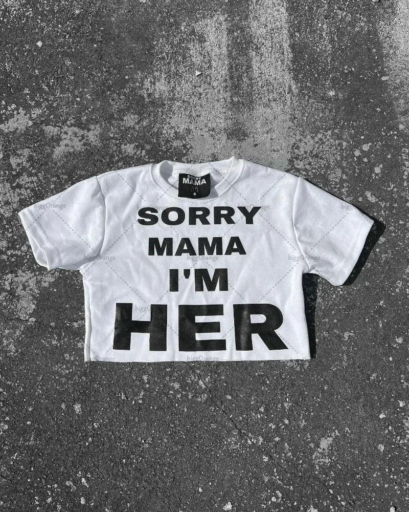 Sadcore Oversized shirt – American Fashion Trend Brand Letter Pattern Oversized T Shir