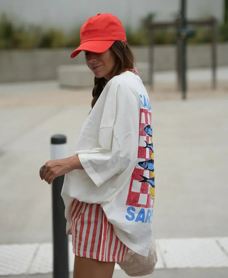 Vaporwave Static Tee – Emoji Field Graphic with Glitch Font