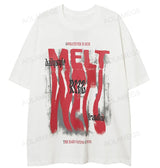 Anime Chrome logo – Men Short Sleeve T Shirts Letter Reflection Print Tshirt Hig