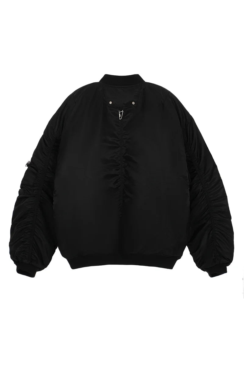 undermycar 2023 new high street fashion brand quality multi pocket flight jacket cotton coat black nan streetwear photo styli - variant style 12f1b3 for streetwear fashion