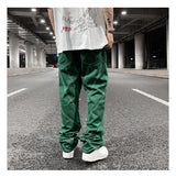 fashion design lines denim jeans mens zipper loose straight trousers hip hop new casual streetwear pants joggers baggy jeans unique joggers style 1448