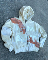 Hip Hop Trendy Streetwear Y2K Harajuku American Retro Letter Print Zip