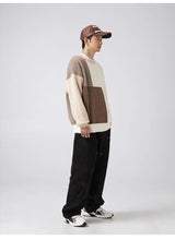 grunge knit pullover for fall and winter, oversized aesthetic with urban style, mens fashion layer for modern streetwear coll