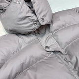 Winter hooded down jacket thickened