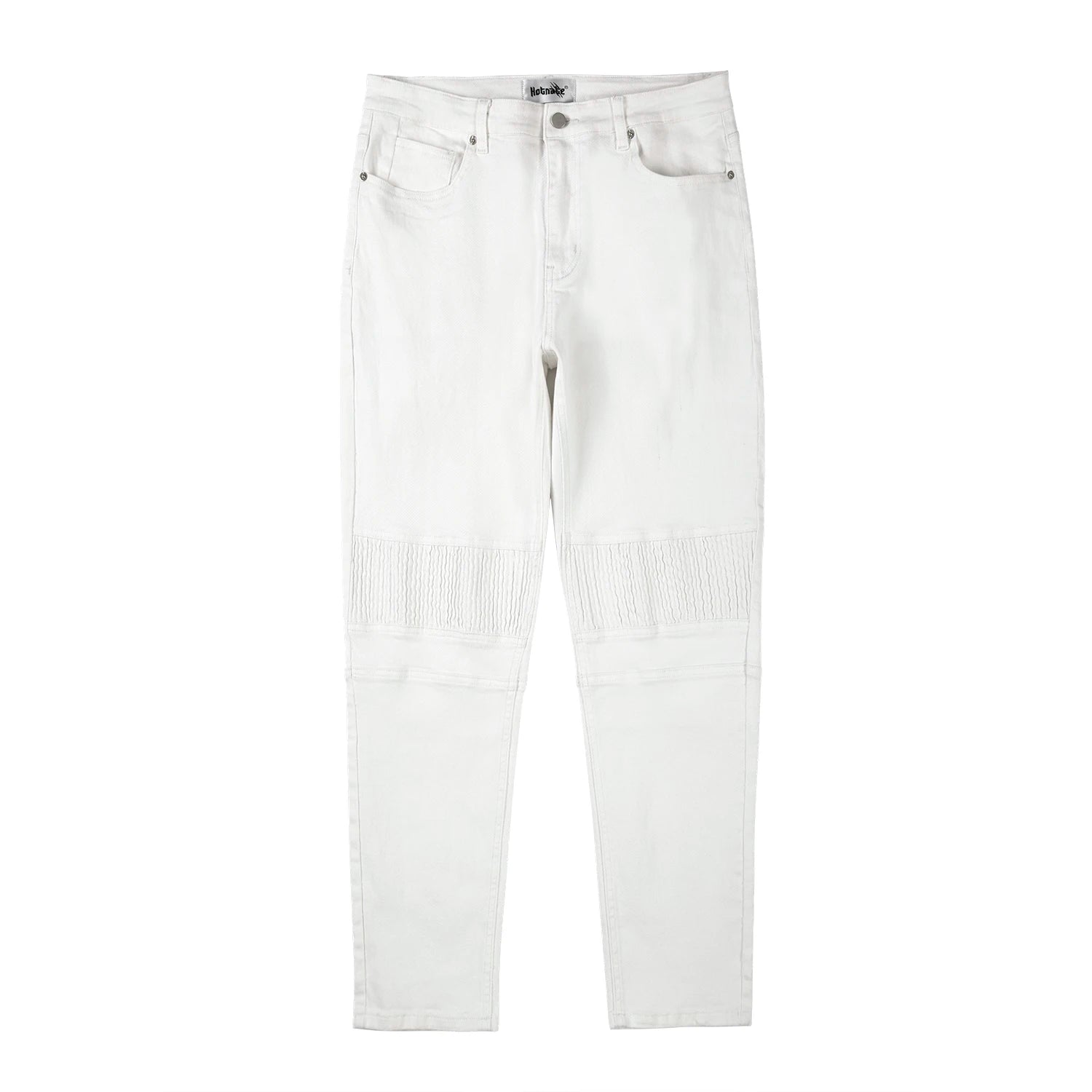 high street white knee pleated vertical stripe elastic fit skinny jeans male casual small leg jeans pants slim mens clothing unique jeans style 3653